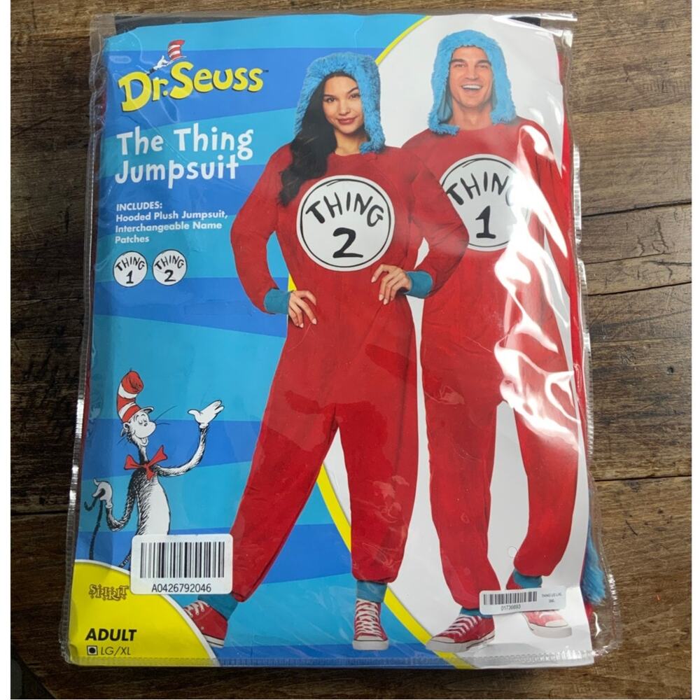 Dr. Seuss The Think Jumpsuit New L/XL
